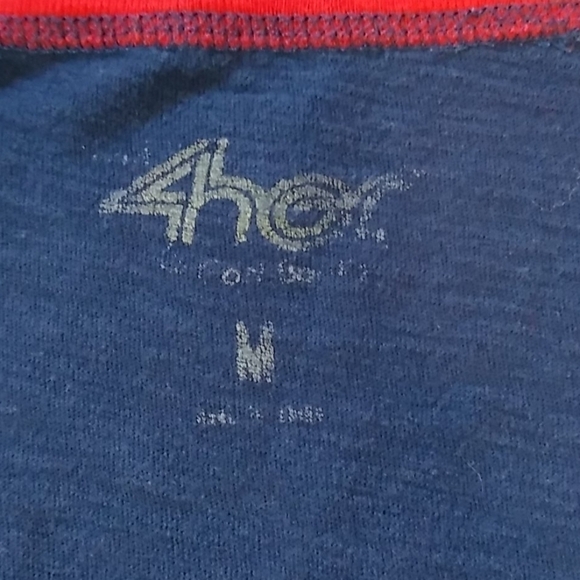 Minnesota Twins Ladies Medium V Neck Short Sleeve T Shirt Blue Red Baseball TC - Picture 7 of 10